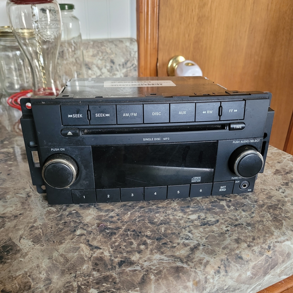 Car Stereo with Black Finish